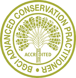 Sceau d'accréditation du Botanic Gardens Conservation International